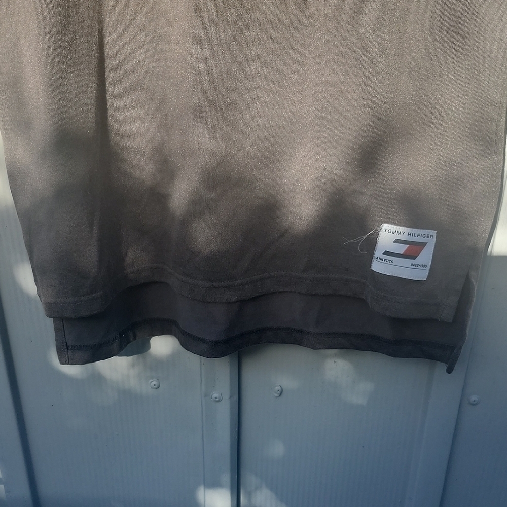 Y2k Tommy Hilfiger Athletics Gray Shirt - Picture 5 of 11